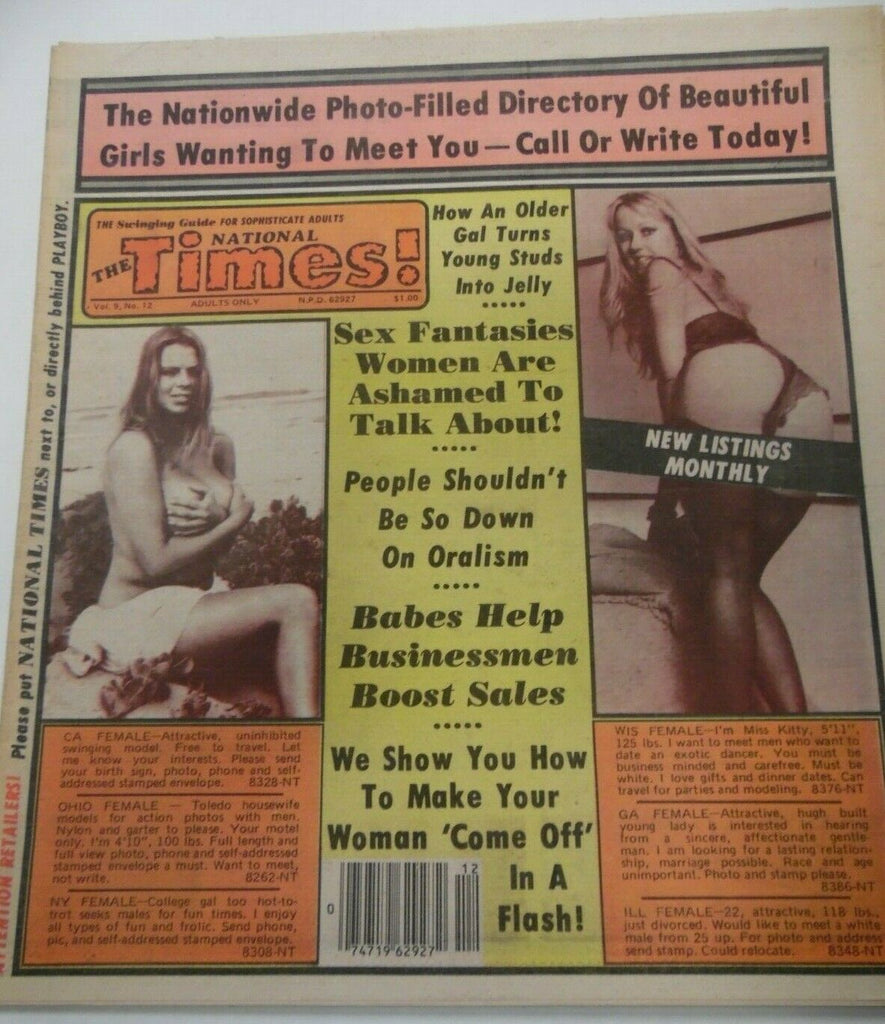 National Times Newspaper Photo-Filled Directory vol.9 #12 1970's 112019lm-ep