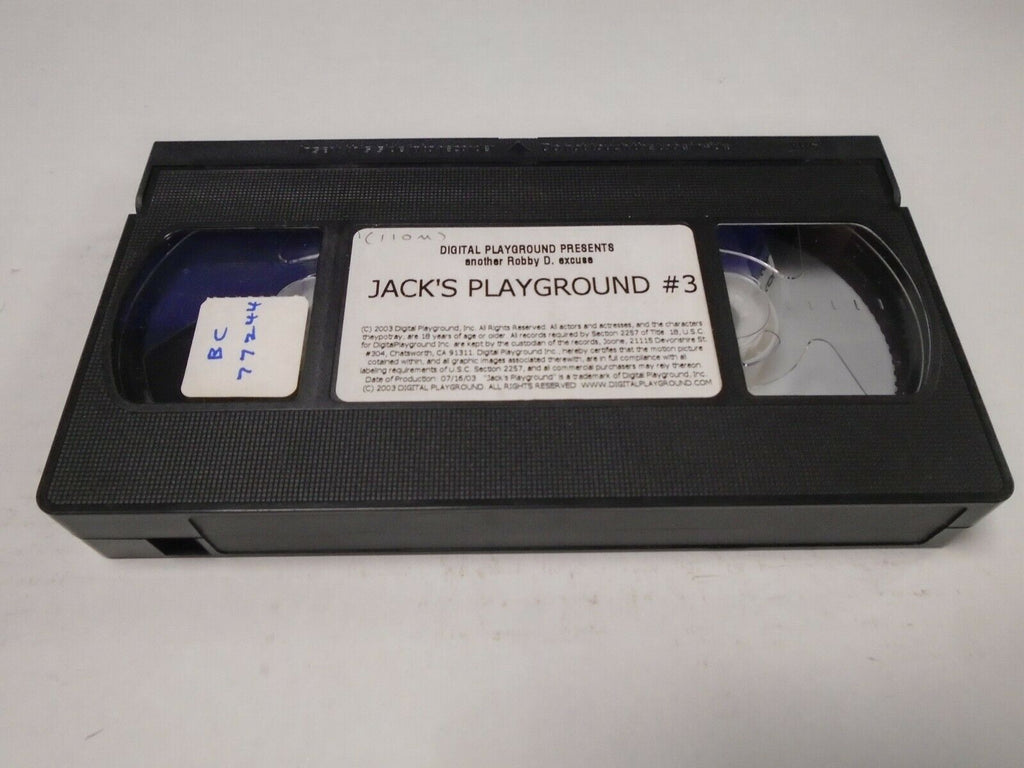 Jack's Playground #3 Digital Playground 2003 Adult VHS 040119AMP2