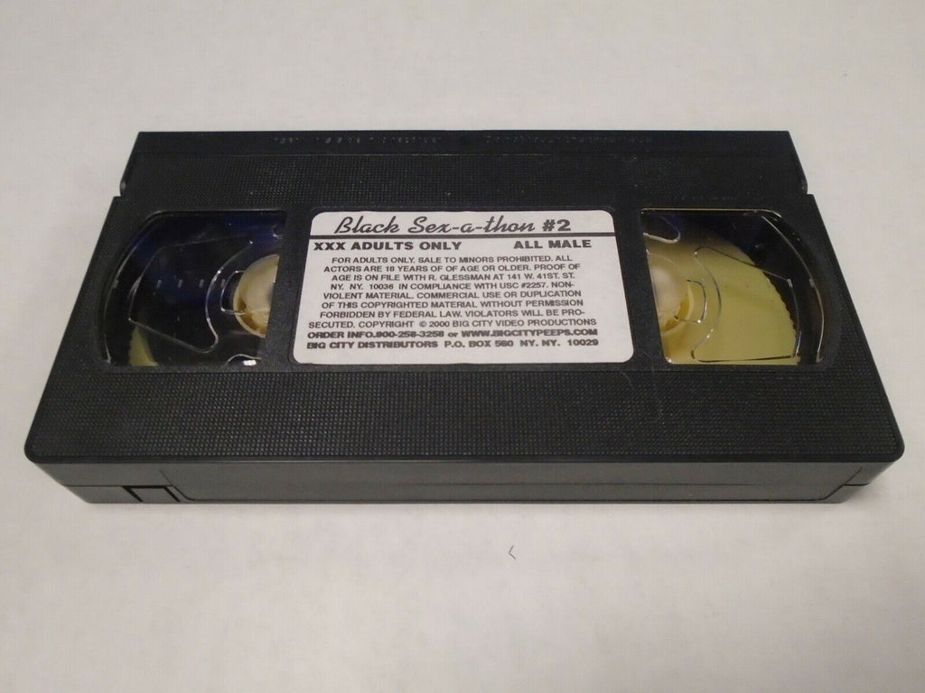 Black Sex A Thon #2 2000 Big City Peeps Gay Male Adult VHS 081919AMP