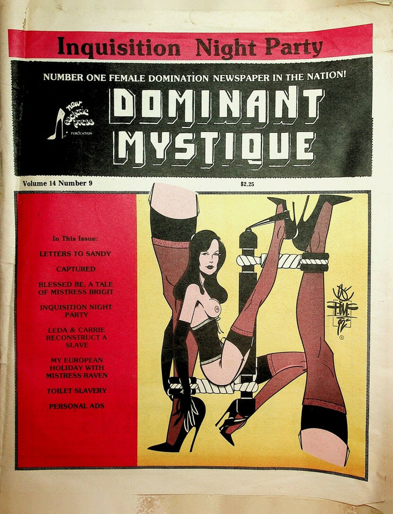Dominant Mystique Newspaper Inquisition Night Party vol.14 #9 1993 022520lm-ep