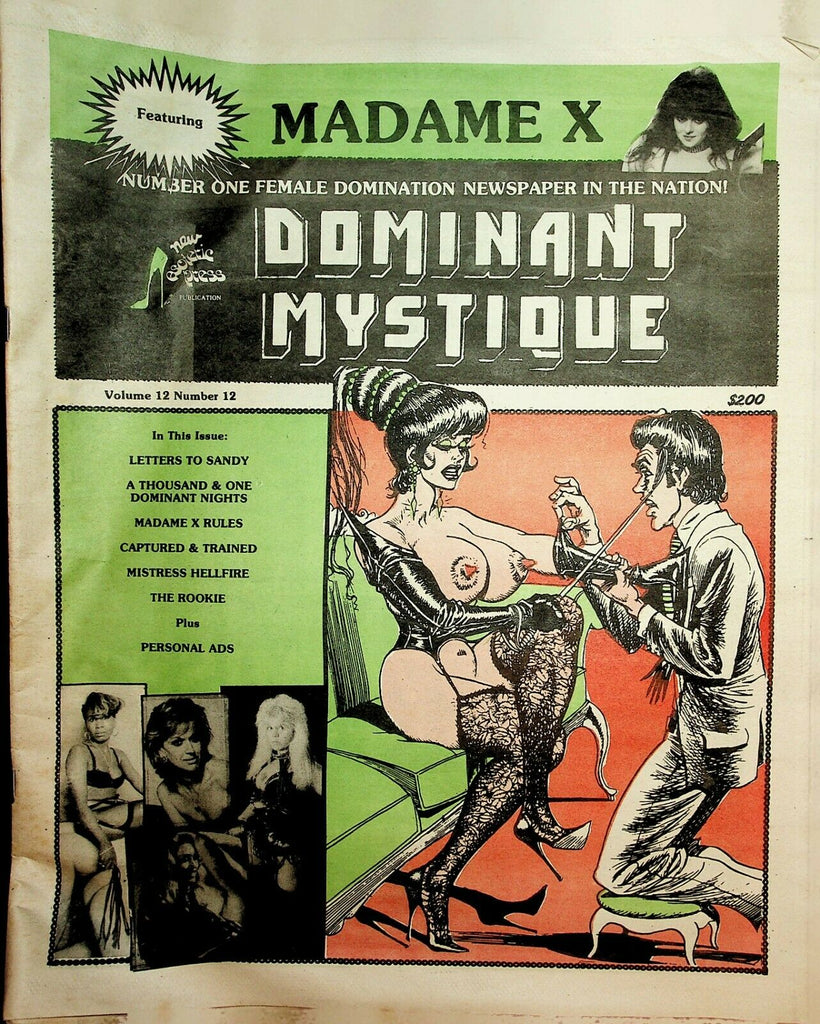 Dominant Mystique Newspaper Madame X vol.12 #12 1991 022220lm-ep