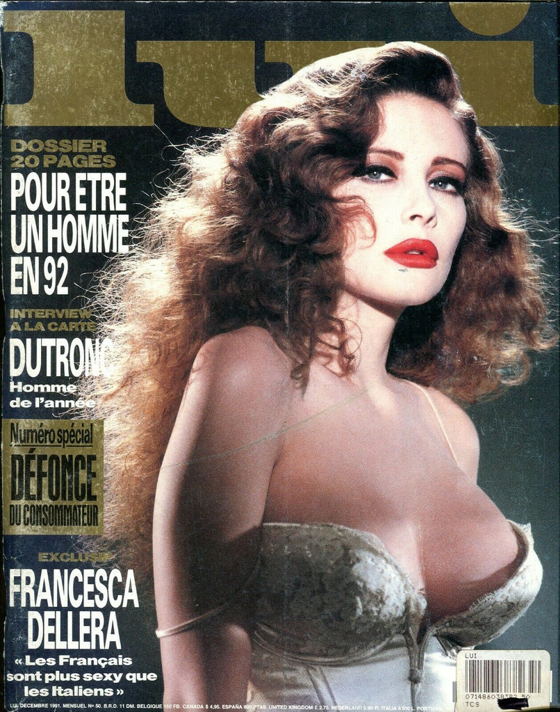 Lui French Magazine Francesca Dellera #50 December 1991 052819lm-ep2