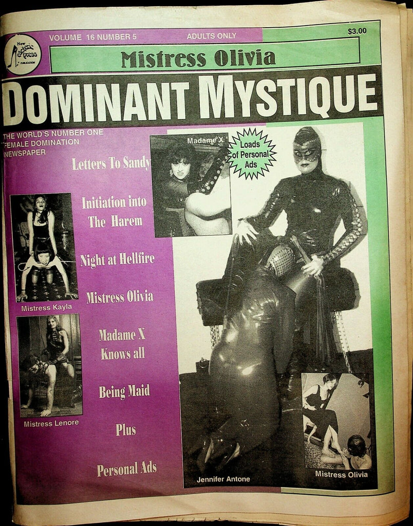 Dominant Mystique Newspaper Mistress Olivia vol.16 #5 1994 022520lm-ep