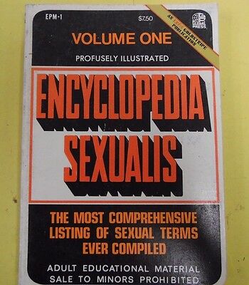 Encyclopedia Sexuals Adult Book Sexual Terms vol.1 1970 by Eros 071313lm-epa
