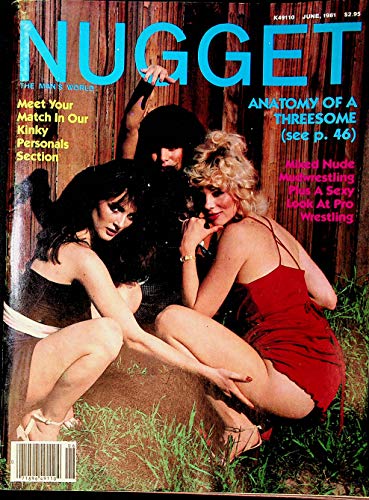 Nugget Magazine Anatomy Of A Threesome / Mixed Nude Mudwrestling June 1981