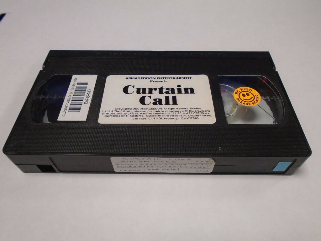 Curtain Call Ashlyn Gere Kristi Myst 2000 90mins Adult VHS 020119AMP2