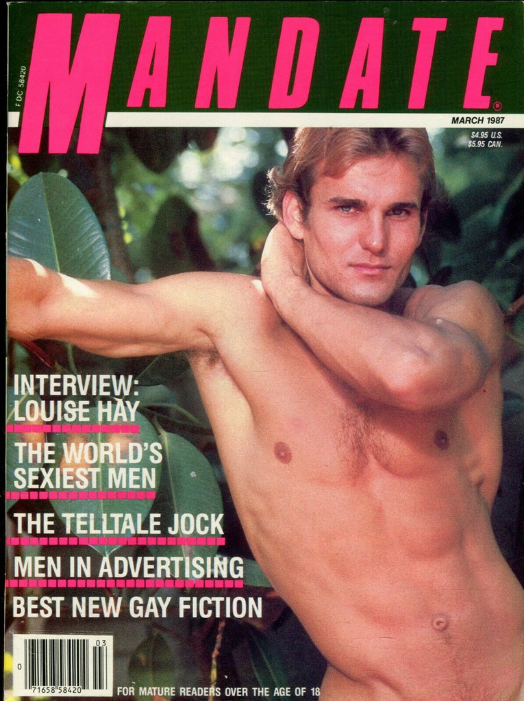 Mandate Gay Magazine Cover Hunk Kelly Guy March 1987 082819lm-ep