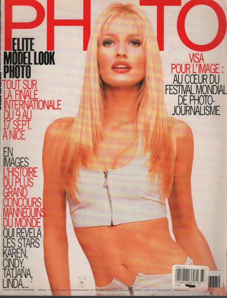 Photo Photo French Magazine September 1996 Cindy Crawford Huggy Ragnars 100419AME3