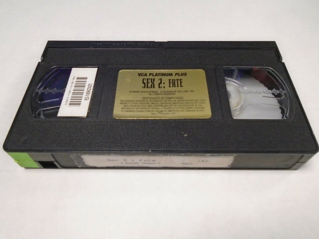Sex 2 Fate unset Thomas VCA Platinum Adult VHS 021919AMP