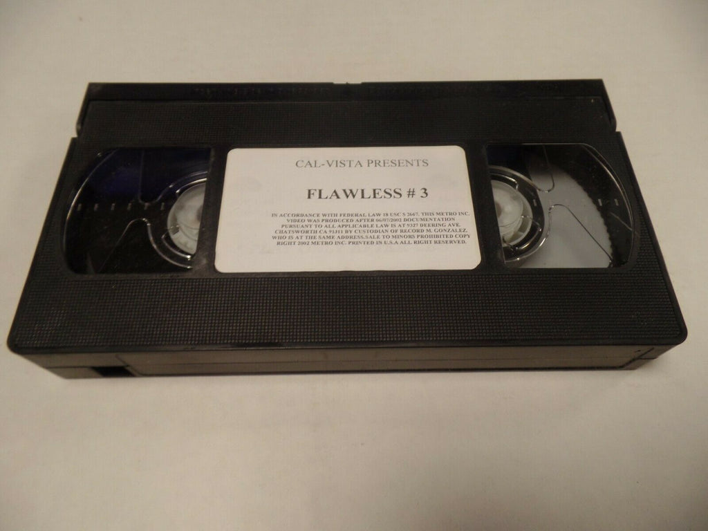 Flawless #3 Cal Vista Pictures 2002 Adult VHS 052119AMP2