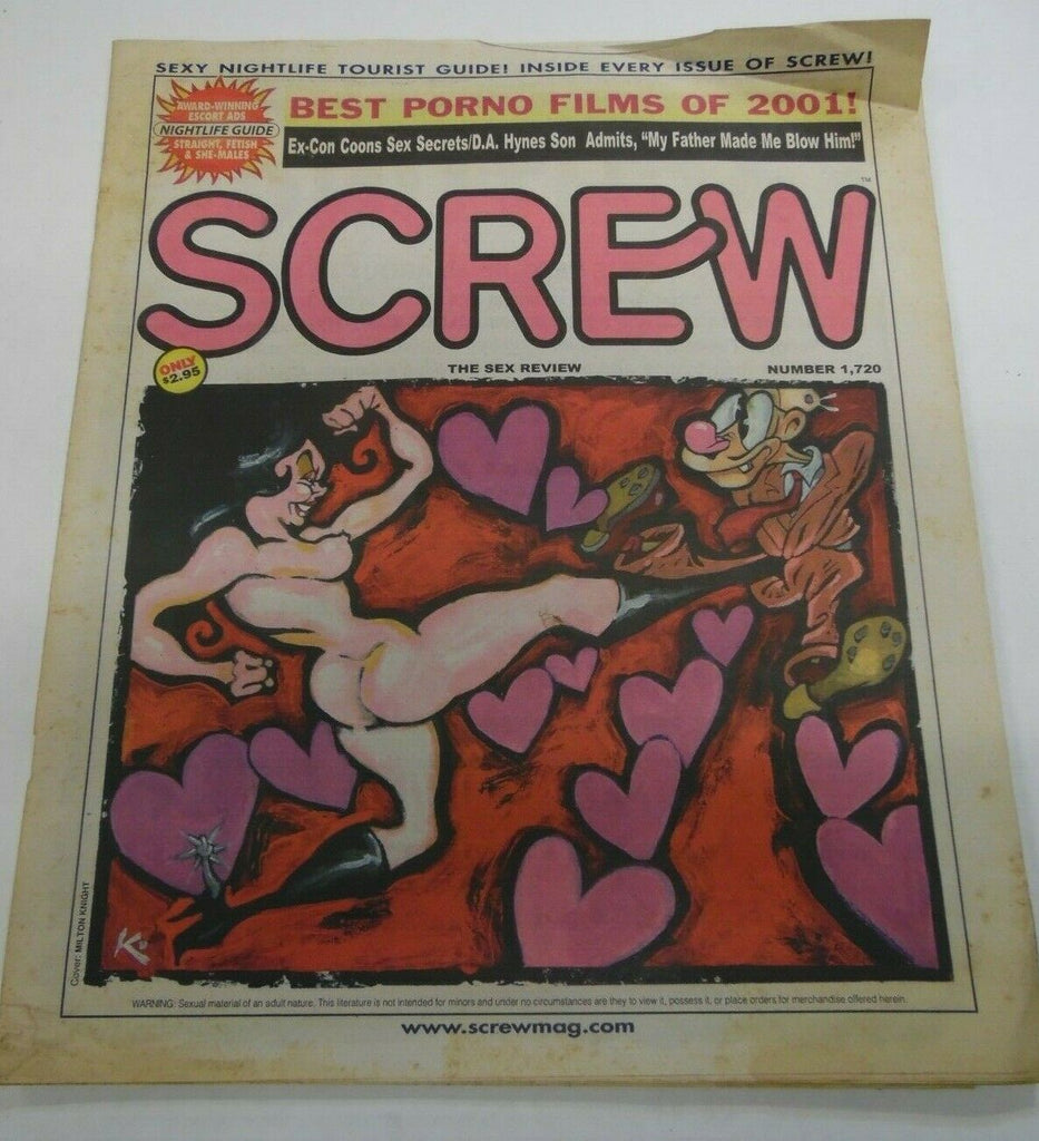 Screw Newspaper Best Porno Films Of 2001 #1720 February 18,2002 122419lm-ep