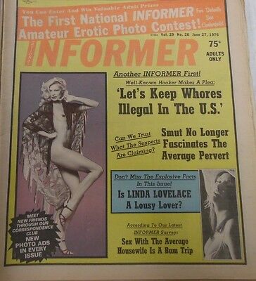 Informer Adult Newspaper Linda Lovelace June 27,1976 011213lm-epa