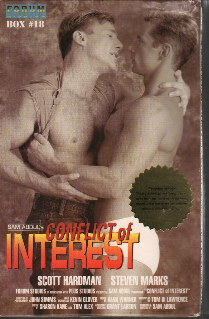 Conflict of Intrest Scott Hardman Steven Marks Gay Male Adult VHS 080219AMP5