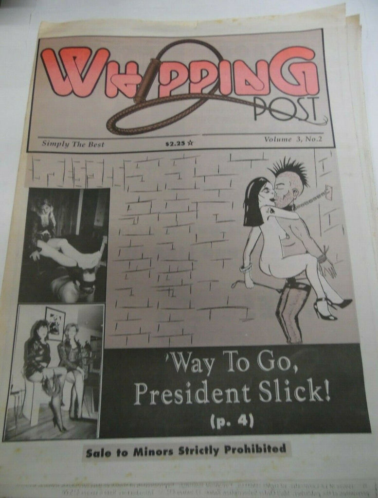 Whipping Post Fetish Newspaper The Bondsman vol.3 #2 1990's 120719lm-ep