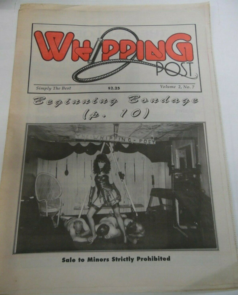 Whipping Post Fetish Newspaper Beginning Bondage vol.2 #7 1990's 120719lm-ep