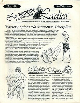 No Nonsense Ladies Spanking Fetish Brochure Magazine April 1992 050318lm-ep2