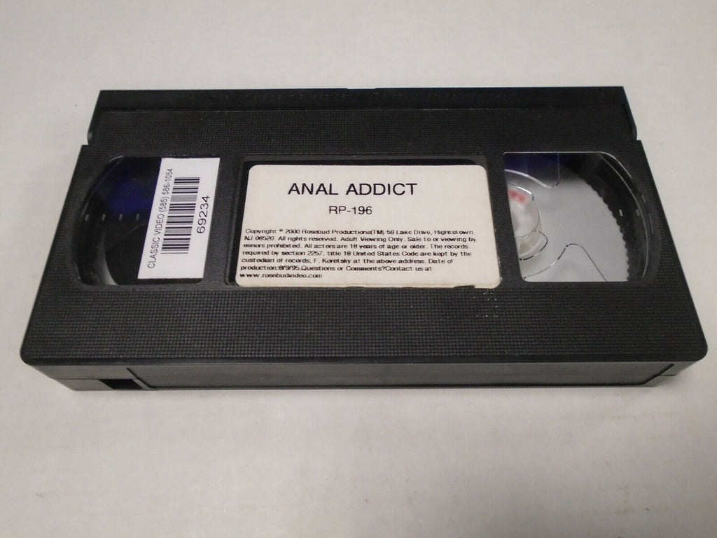 Anal Addict 2000 Rosebud Productions Adult VHS 032119AMP2