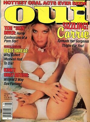 Oui Magazine Teri Diver/ Sizzling Carrie vol.23 August 1992 032014lm-epa
