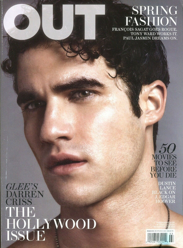 Out Magazine Darren Criss March 2011 Hollywood Issue 091919lm-ep