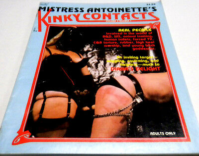 Mistress Antoinette's Kinky Contacts Adult Magazine vg 072513lm-ep
