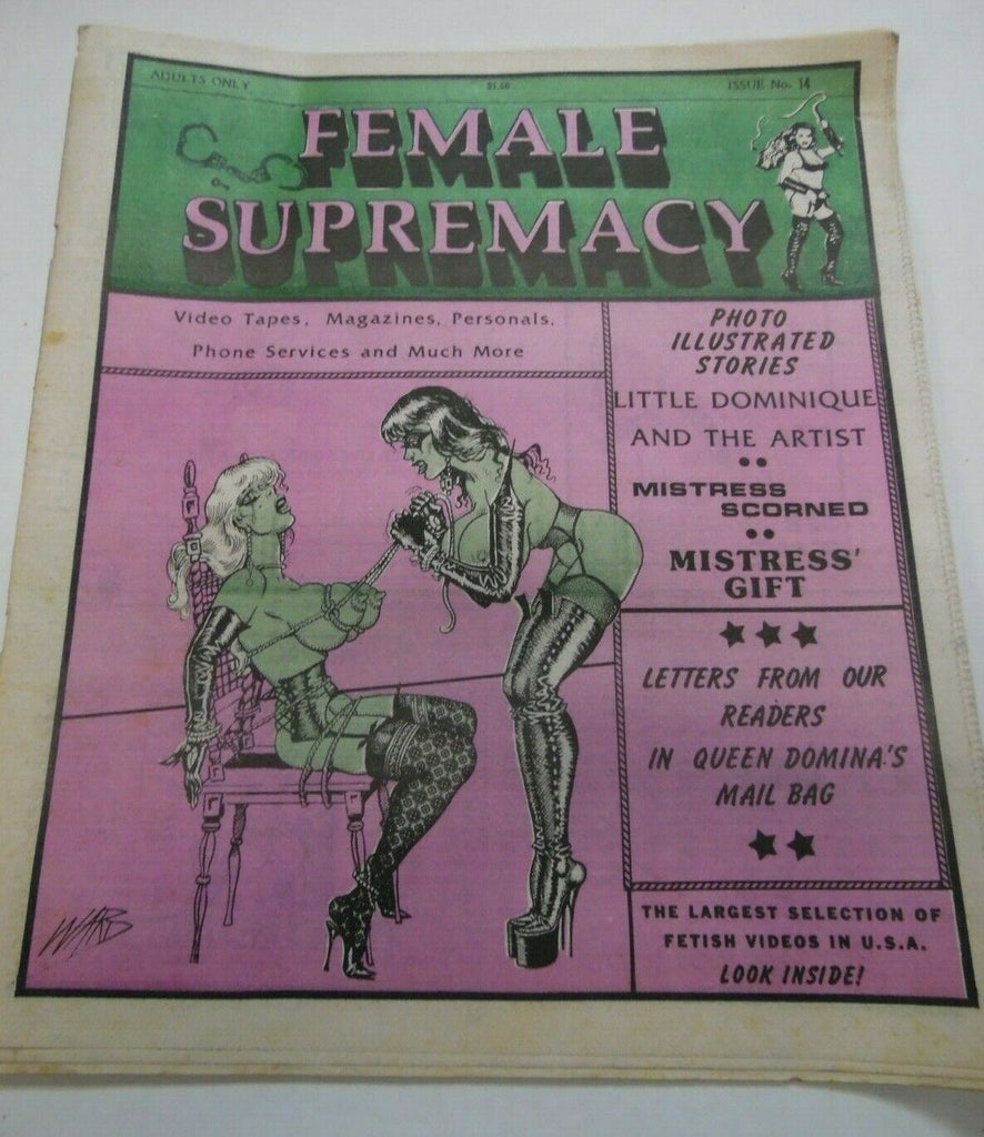 Female Supremacy Fetish Newspaper Little Dominique #14 1984 012920lm-ep2