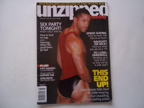 Unzipped Monthly (August 2001): Instant Relief Is At Hand (Gay Male Nude Magazine)