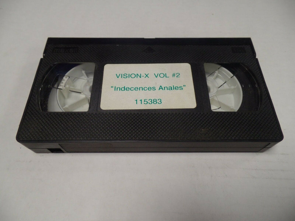 Indecences Anales Vision-X Vol #2 Adult VHS 051519AMP
