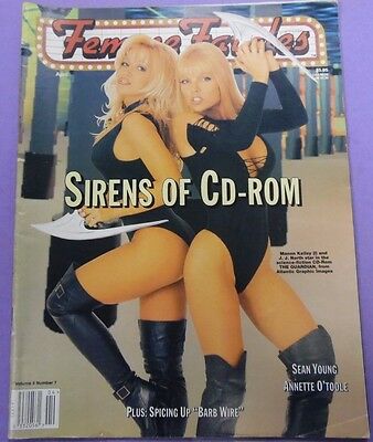Femme Fatales Magazine Manon Kelly/J.J. North April 1996 030113lm-epa