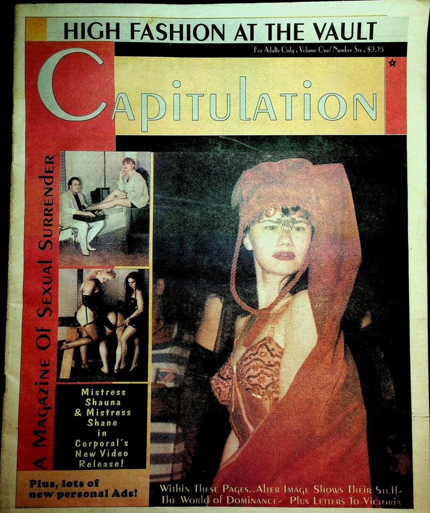 Capitulation Fetish Newspaper Mistress Shauna vol.1 #6 1992 022720lm-ep