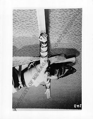 Adult Vintage B&W Photo 4x5 Bondage Sexy Brunette Bound & Dominated Chained 59HS