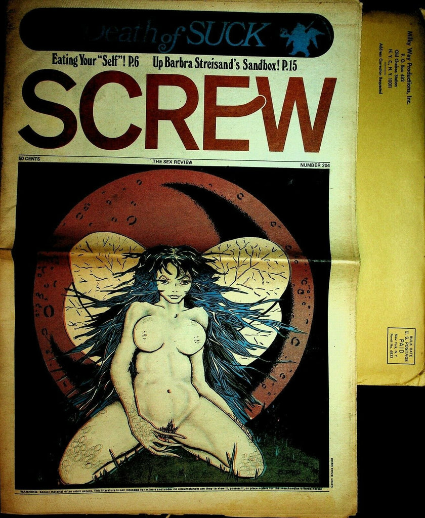 Screw Newspaper Up Barbra Streisand's Sandbox #204 January 1973 062420lm-ep