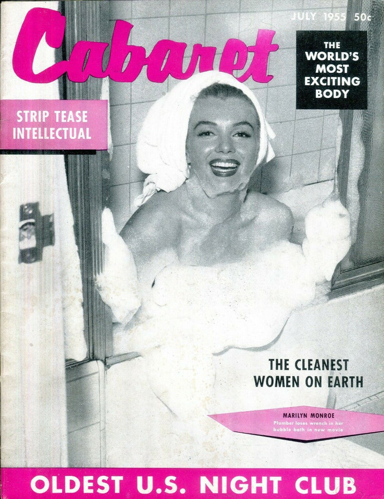 Unbranded Cabaret Magazine Marilyn Monroe July 1955 031419lm-ep - Used