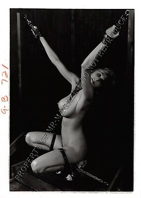 Adult Photo Vintage B&W 5x7 HOM Bondage Queen Ashley Renee Bound Dominated 33HL