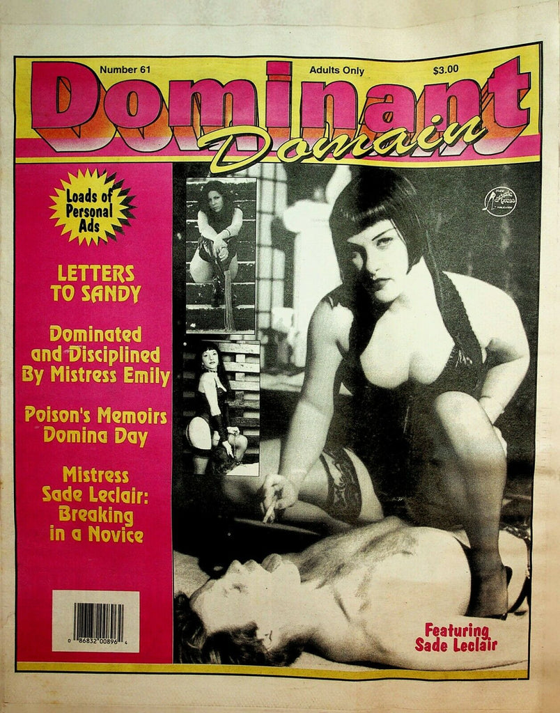 Dominant Domain Newspaper Sade Leclair #61 1998 022520lm-ep
