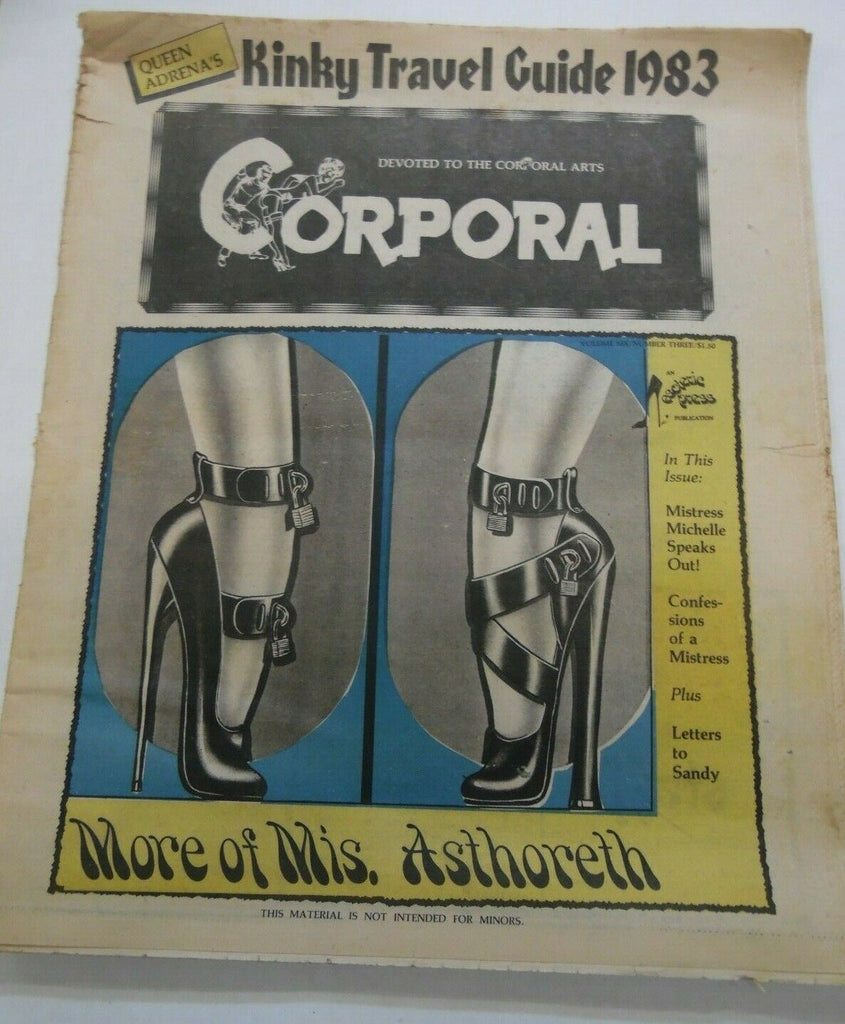 Corporal Fetish Newspaper Mis. Asthoreth vol.6 #3 1983 013020lm-ep