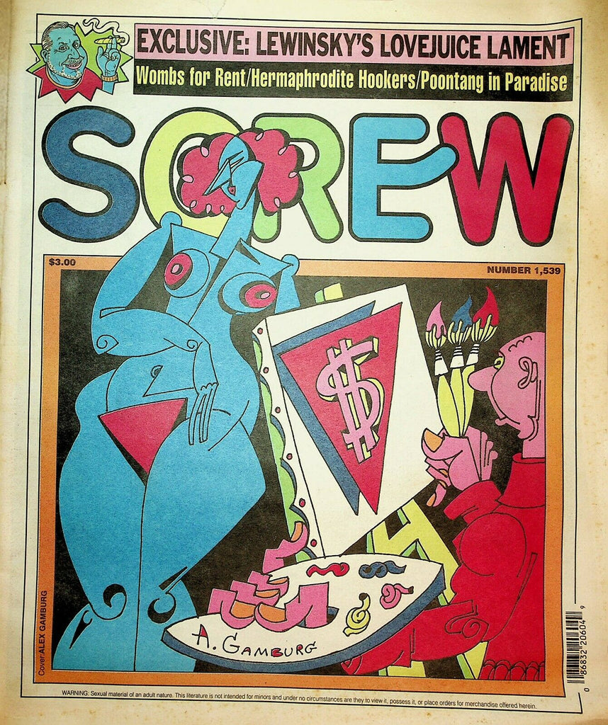 Screw Newspaper Monica Lewinsky #1539 August 31, 1998 030220lm-ep