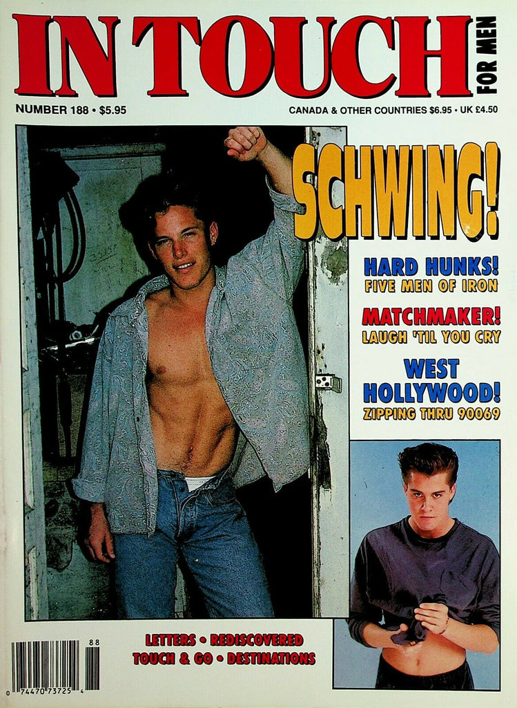 In Touch Gay Magazine Cover Guy Grant Weber #188 October 1992 120620lm-ep2