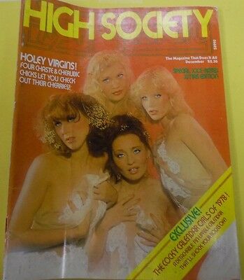 High Society Magazine Holey Virgins December 1977 Xmas Edition 120412-epa