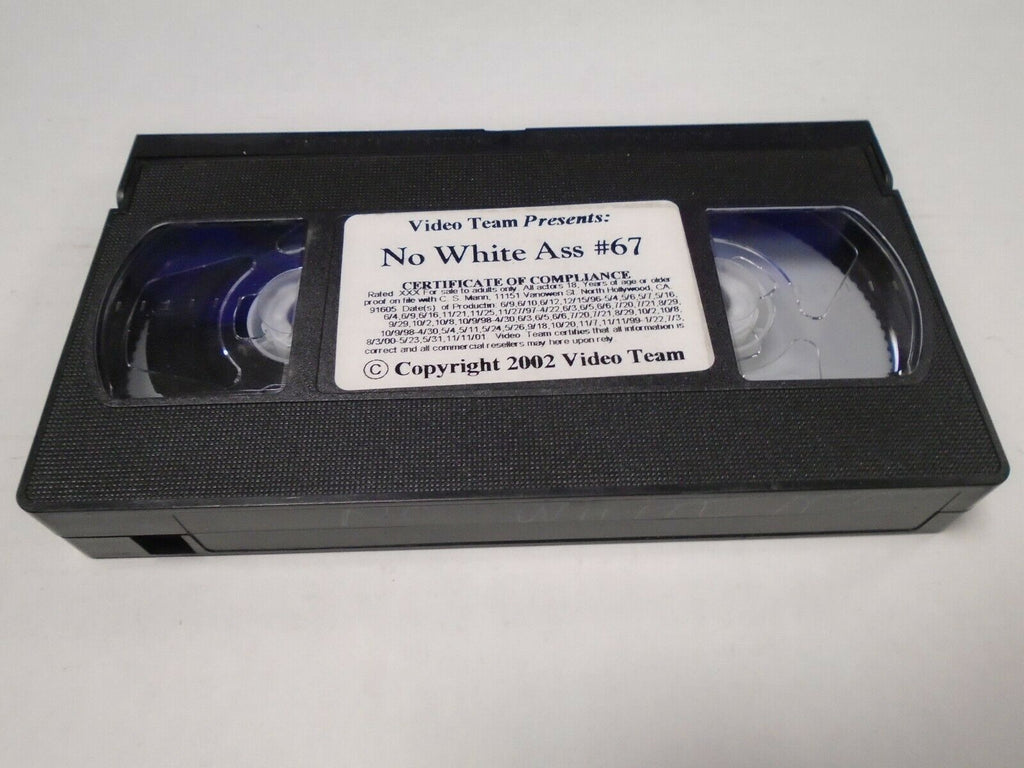 No White Ass #67 2002 Video Team Adult VHS 022819AMP