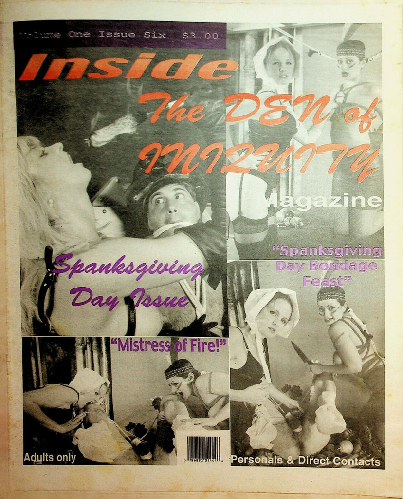 Inside The Den Of Iniquity Newspaper Spanksgiving Issue vol .1 #6 030320lm-ep