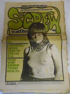 Screw Adult Magazine Jane Fonda #126 1971 052518lm-ep2