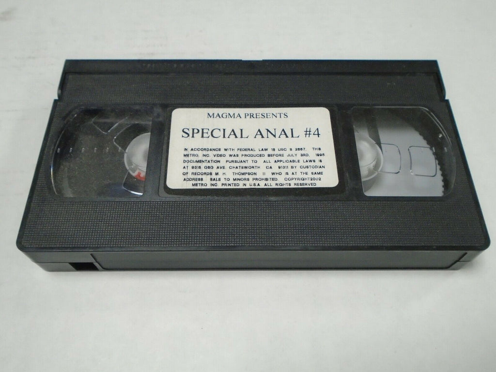 Special Anal #4 Magma 1995 Adult VHS 042219AMP2