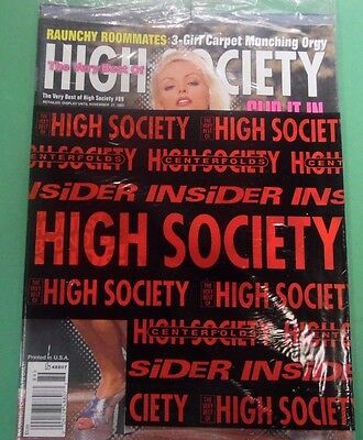 Very Best Of High Society Magazine 3-Girl Orgy #89 new/sealed 050113lm-epa