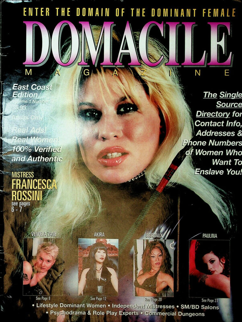 Domacile Fetish Newspaper Mistress Francesca Rossini vol.1 #5 1999 030320lm-ep