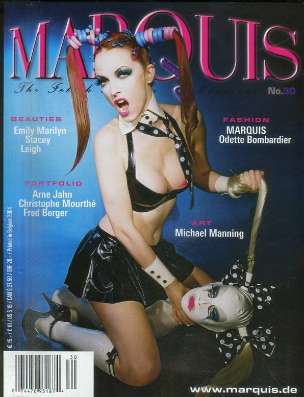 Marquis Fetish Magazine Cover Girl Emily Marilyn #30 2004 040719lm-ep