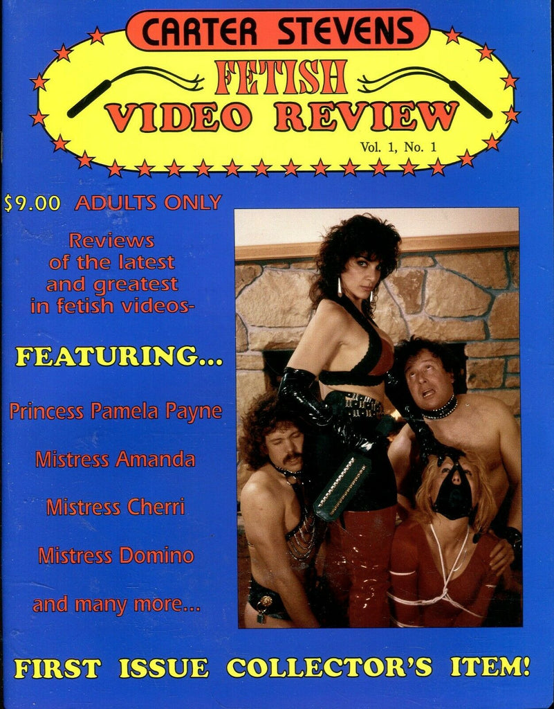 Carter Stevens Lot Of 3 Fetish Video Review Magazines Pamela Payne & More! 1990's 090919lm-ep