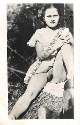 Adult Vintage B&W Photo 2.5x4 Beautiful Brunette Undressing Strip Tease 141HV