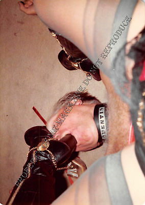 Adult 1970s Photo 3.5x5 Foot Fetish Man Stepped on High Heels Dominatrix 171HS