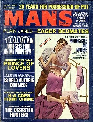 Man's Magazine Plain James Eager Bedmates July 1970 071818lm-ep