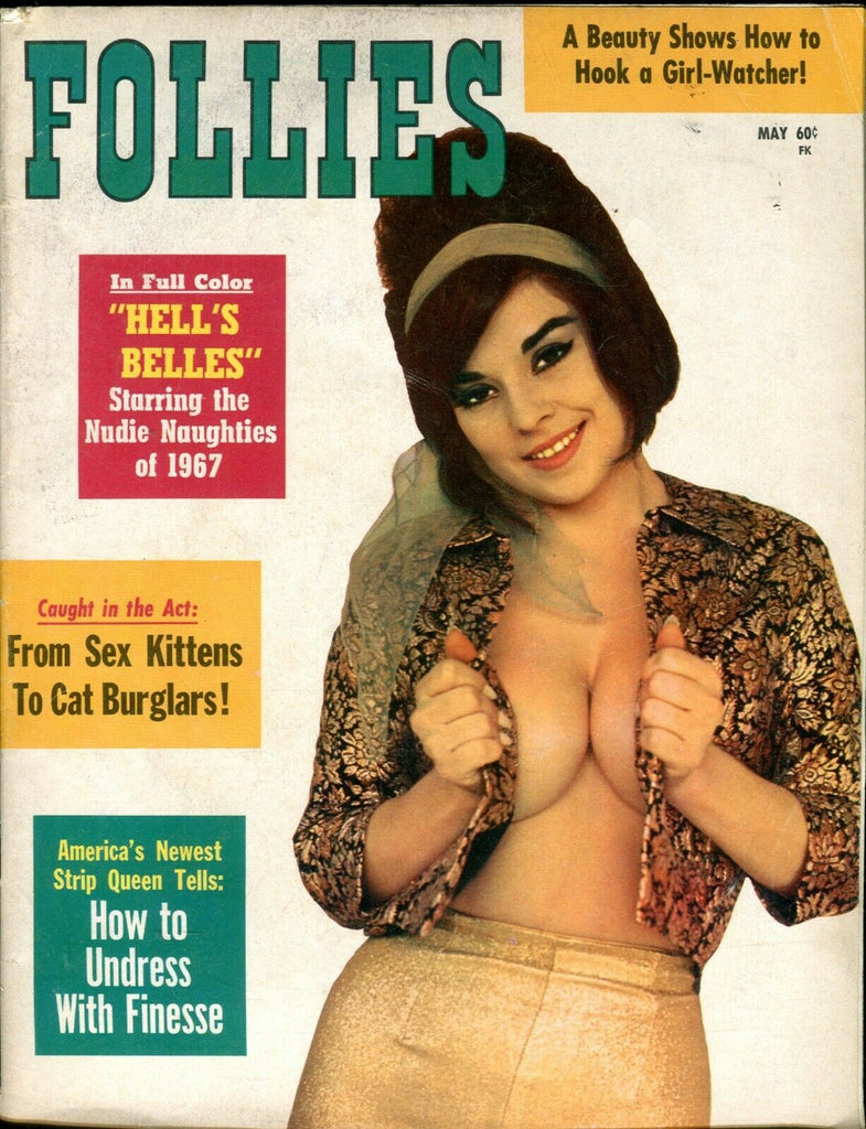 Follies Magazine Hell's Belles Nudie Naughties May 1967 072319lm-ep